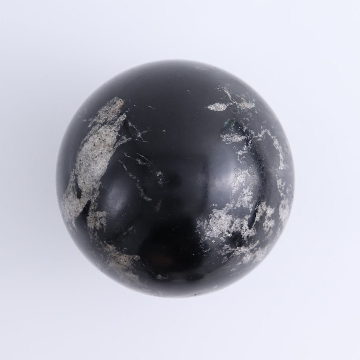 Black Tourmaline Spheres Set of 4