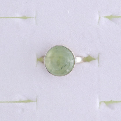 Prehnite Rings Set of 5 (Ring Holders Not Included) - Expert Wholesale and Supplier of Wholesale Crystals & Bulk Gemstones, ["Prehnite","Ring","rings","sterling silver"]