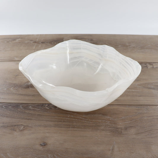 Mexican Onyx/Calcite Bowl 12" - Expert Wholesale and Supplier of Wholesale Crystals & Bulk Gemstones, ["Bowls","Calcite","Mexico","onyx"]