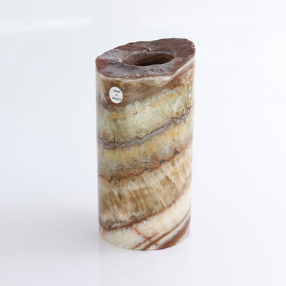 Mexican Onyx/Calcite Candle Holders Set of 3
