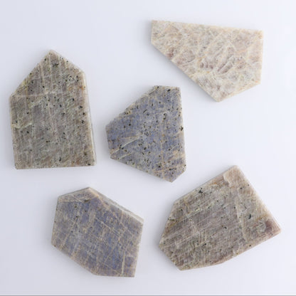 Moonstone Slices & Slabs Set of 5 | Mi Esperanza Minerals | Supplier of Crystals and Onyx