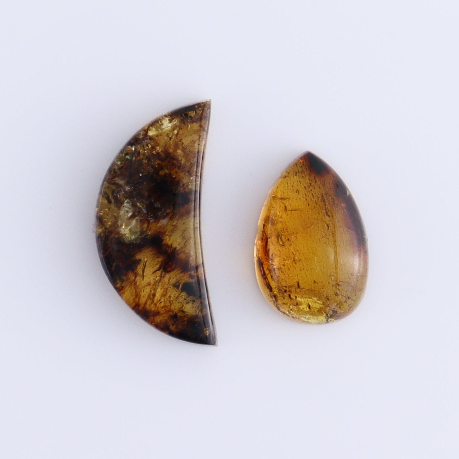 Chiapas Mexico Amber Cabs Set of 8 - Expert Wholesale and Supplier of Wholesale Crystals & Bulk Gemstones, ["Amber","Cabs","Chiapas Amber","Mexico"]