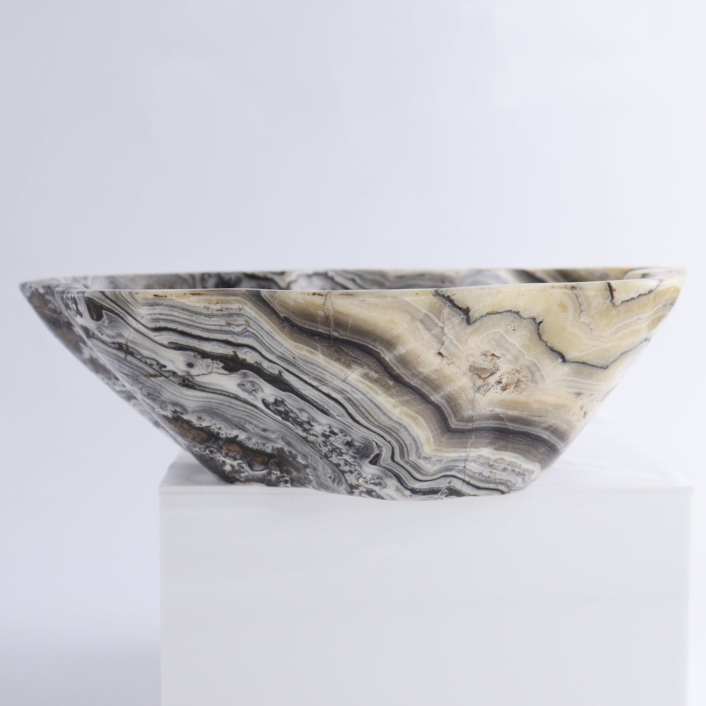 Zebra Onyx Bowl - Expert Wholesale and Supplier of Wholesale Crystals & Bulk Gemstones, ["Bowls","Mexico","onyx"]