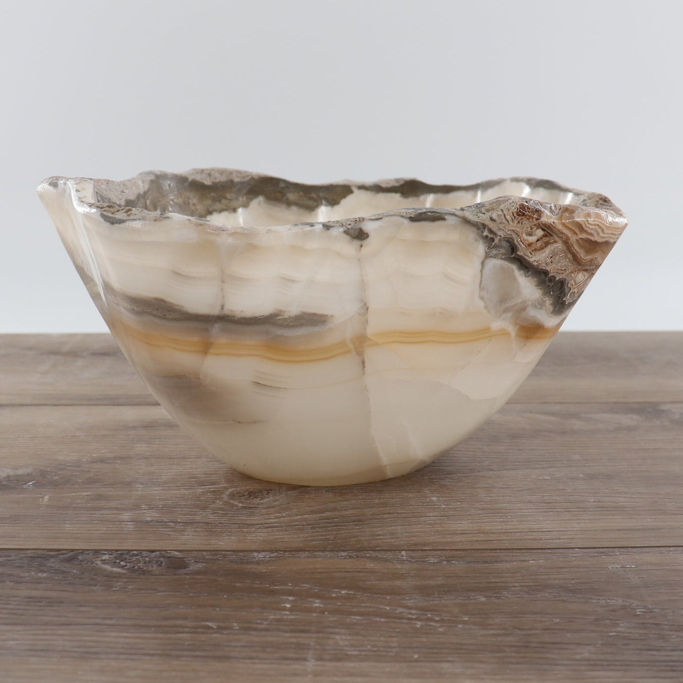 Mexican Onyx/Calcite Bowl 12"