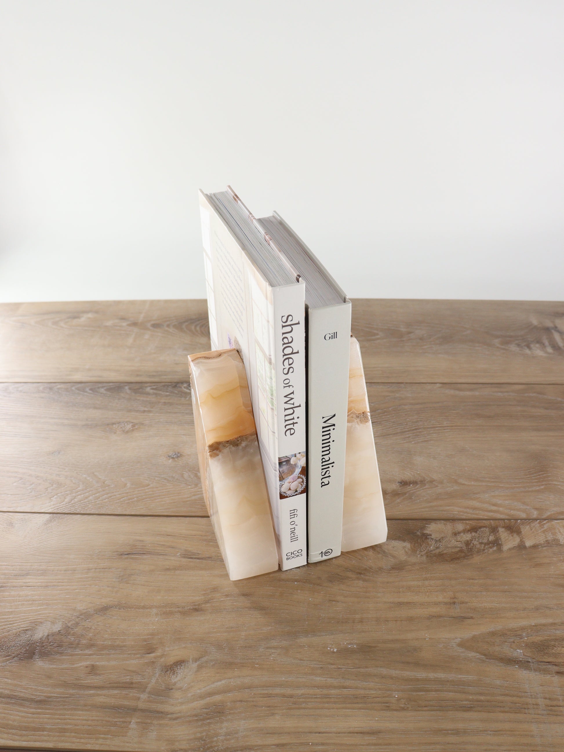 Rustic Light Tan Polished Onyx Bookends - Expert Supplier of Wholesale Crystals & Bulk Gemstones