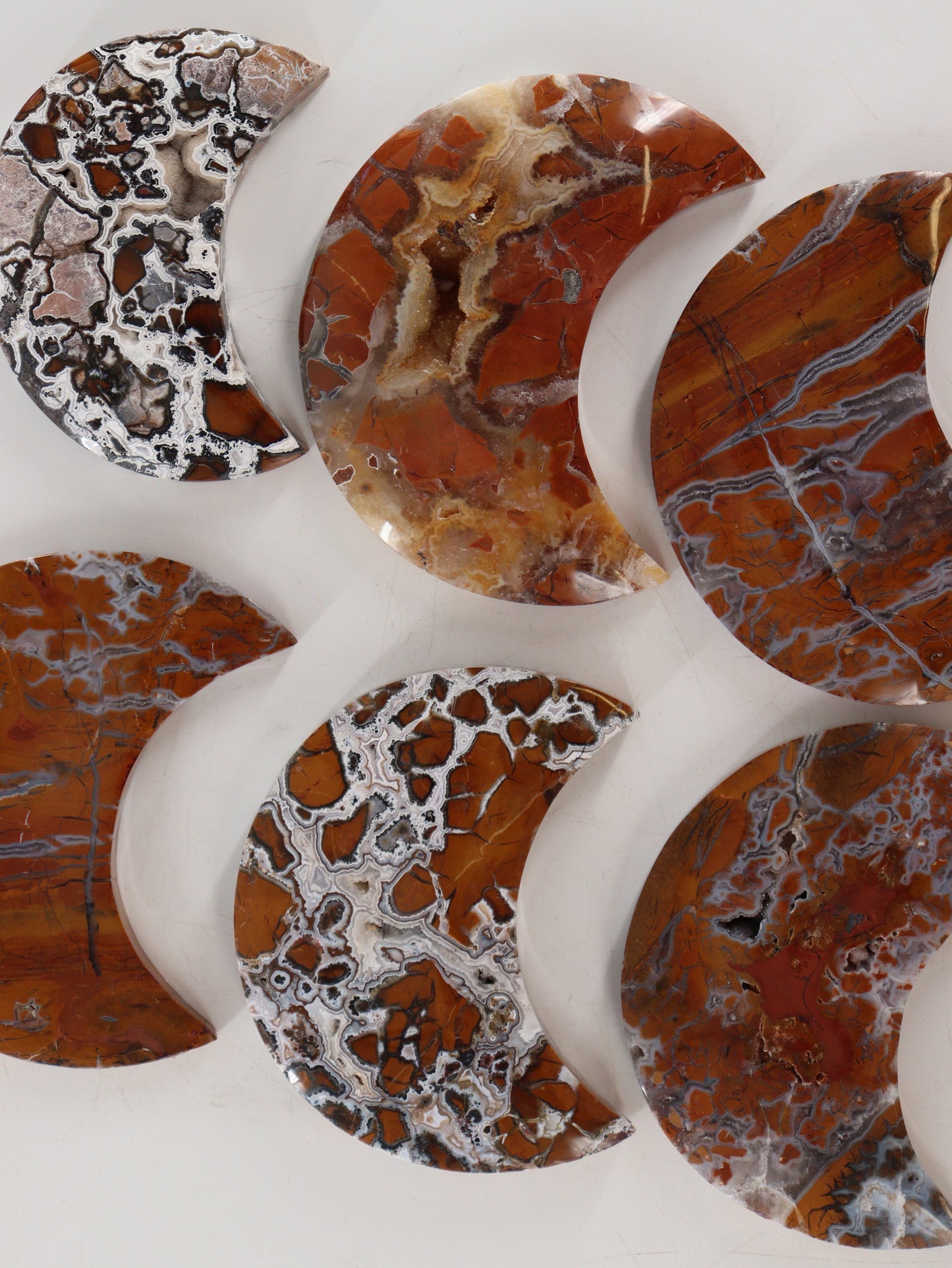 Brecciated Jasper Moons Set of 6 - Expert Wholesale and Supplier of Wholesale Crystals & Bulk Gemstones, []