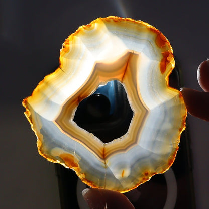 Iris Agate Slices Set of 5 - Expert Wholesale and Supplier of Wholesale Crystals & Bulk Gemstones, ["Agate","Iris Agate","Slices and Slabs"]