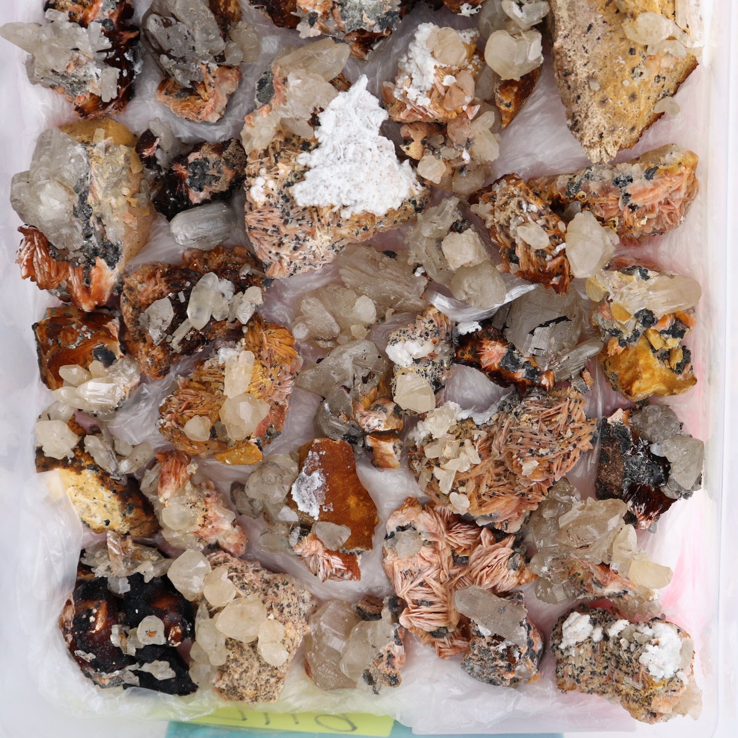 Cerussite Barite from Morocco Flat