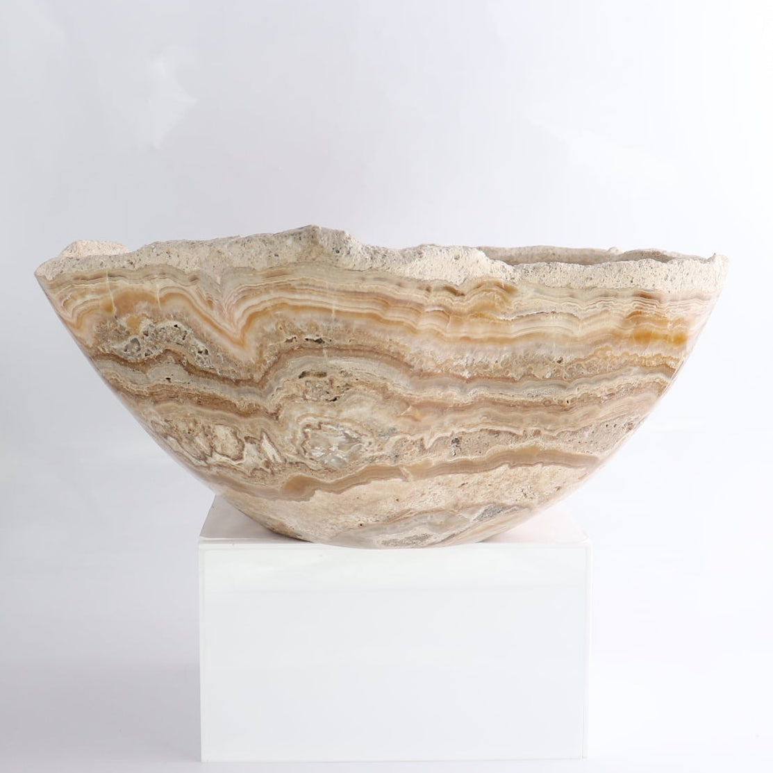 Mexican Onyx/Calcite Bowl 16"