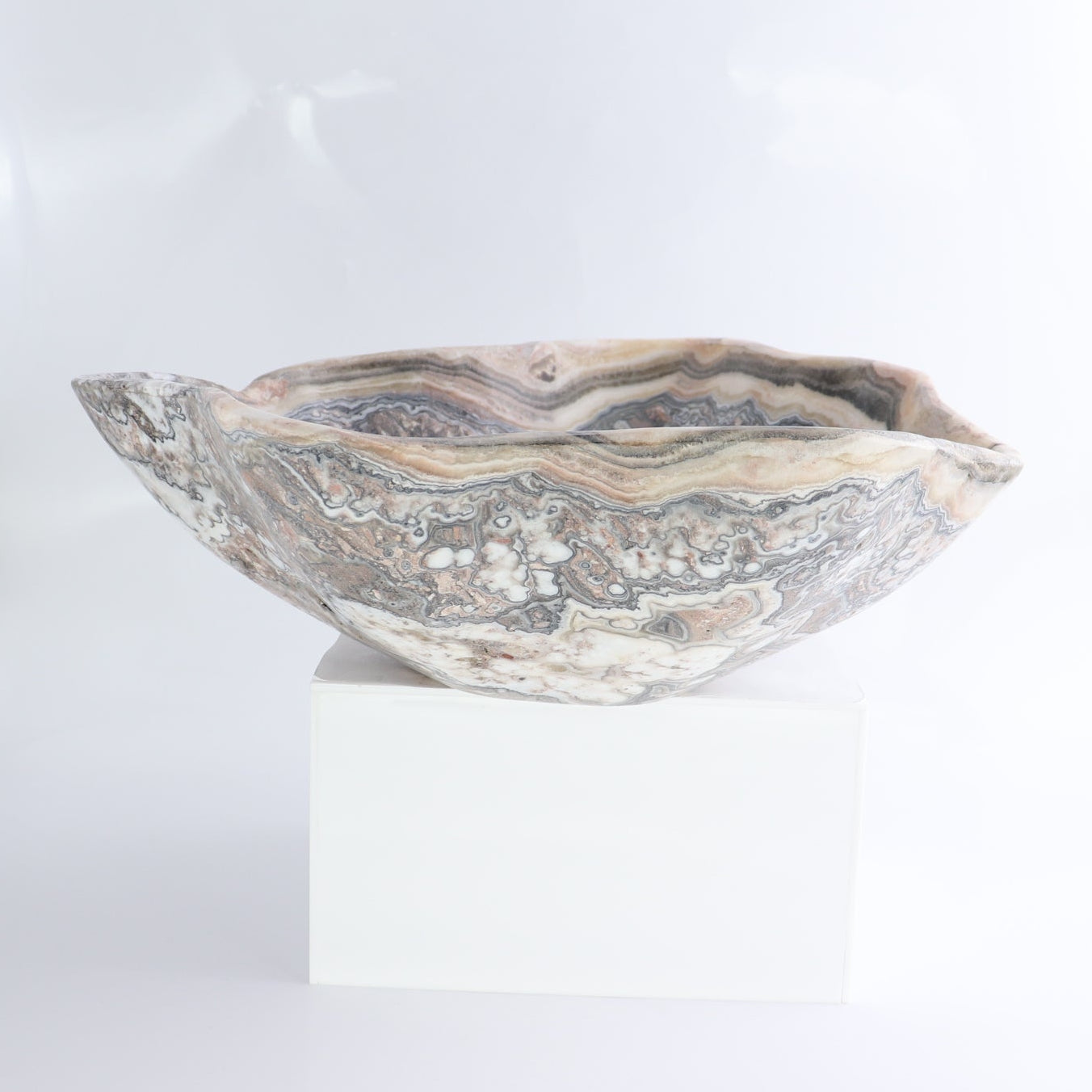 Mexican Onyx/Calcite Bowl 12"