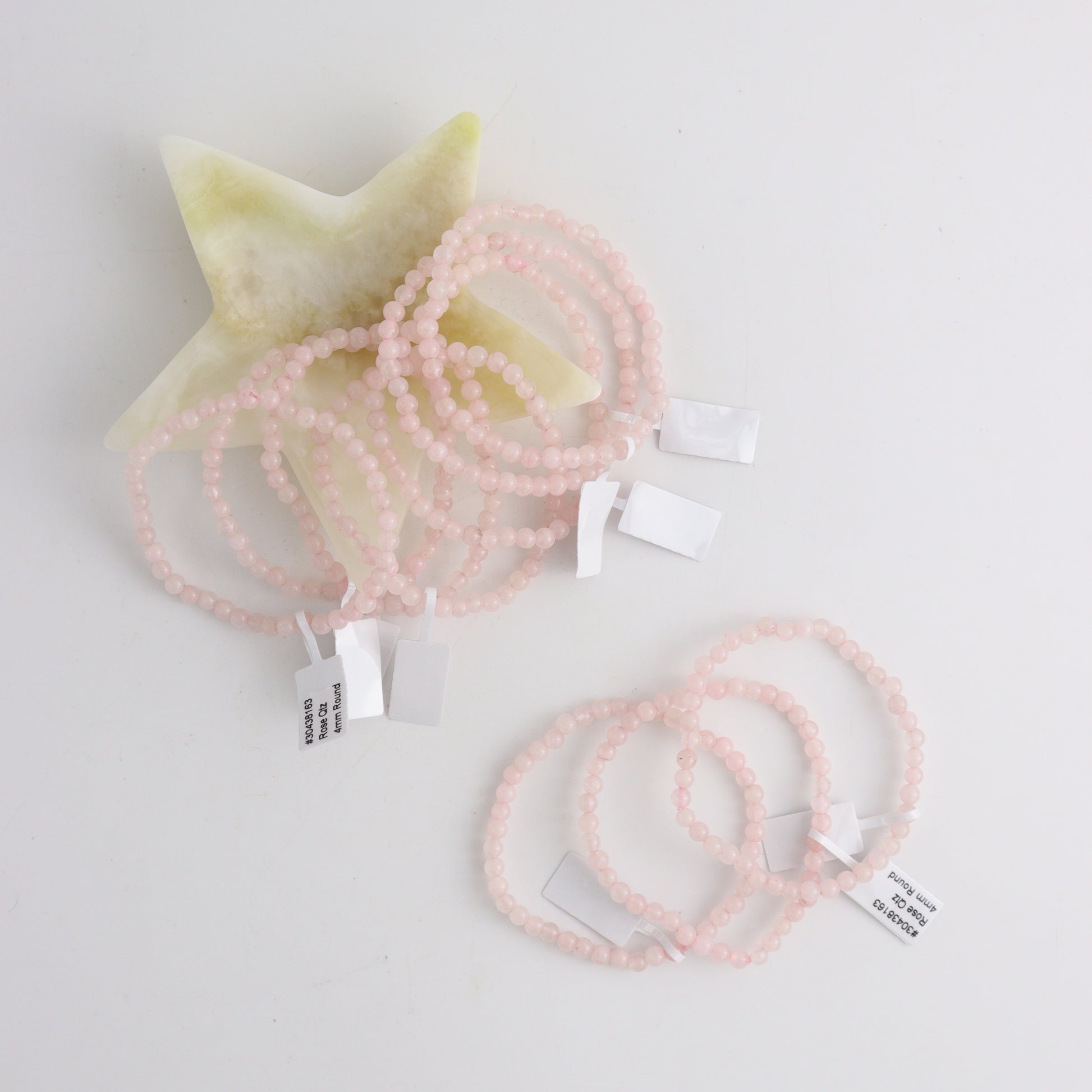 Rose Quartz Bracelet 4mm - Expert Wholesale and Supplier of Wholesale Crystals & Bulk Gemstones, ["bracelets","Jewelry","Quartz","Rose Quartz"]