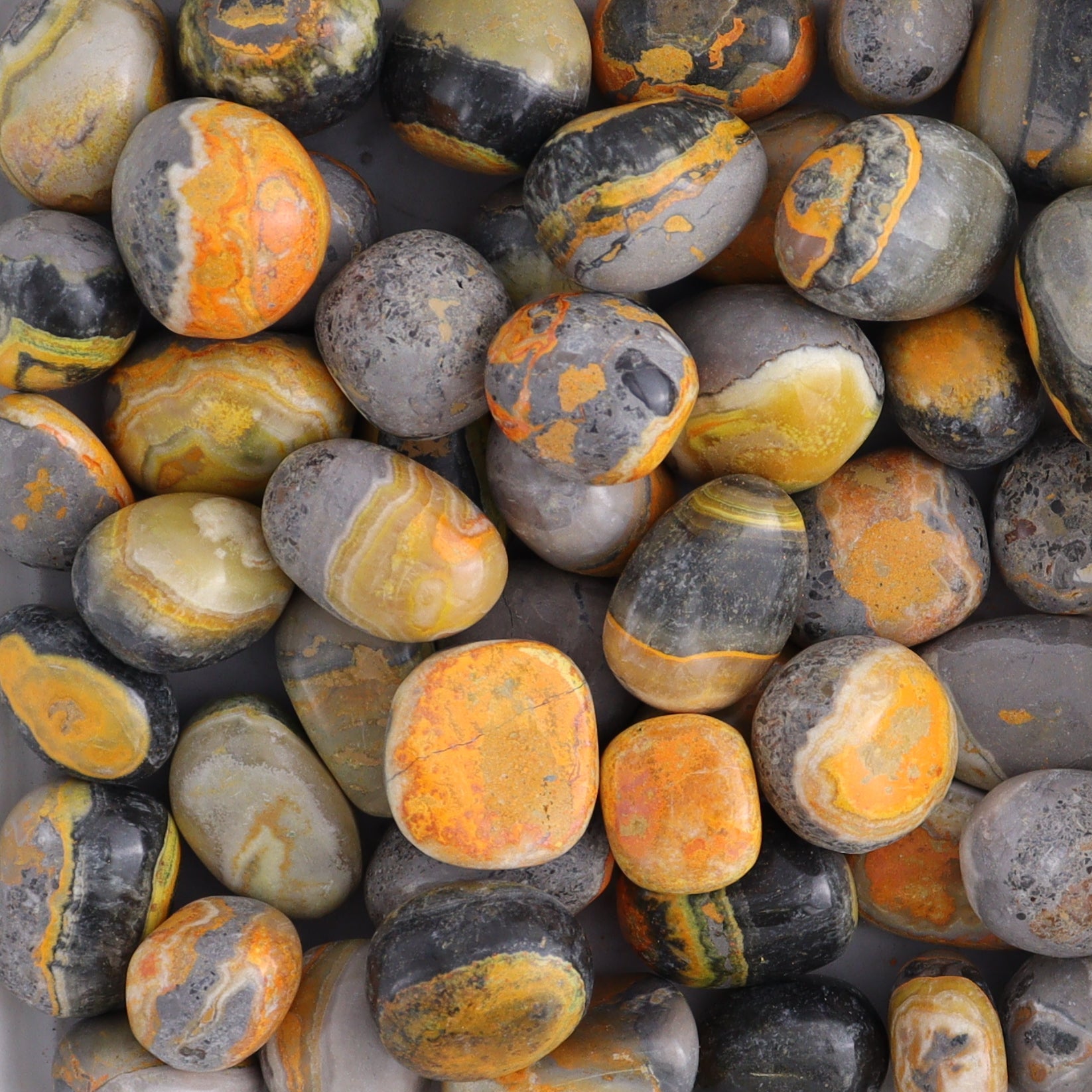 Bumble Bee Jasper Tumbles 1 kg Set - Expert Wholesale and Supplier of Wholesale Crystals & Bulk Gemstones, ["Bumblebee Jasper","Indonesia","tumbles"]