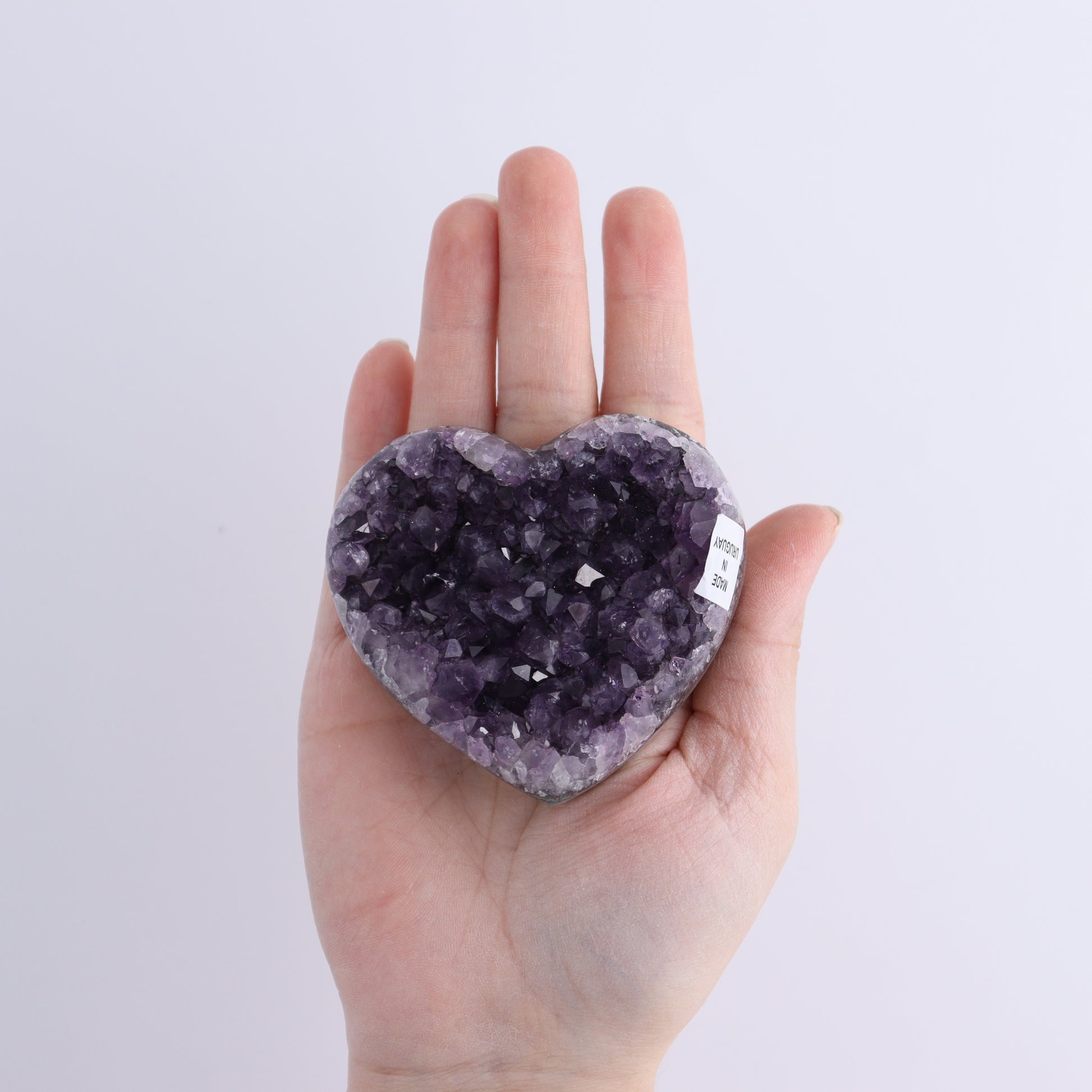 Uruguay Amethyst Hearts Set of 6 - Expert Wholesale and Supplier of Wholesale Crystals & Bulk Gemstones, ["Amethyst","Hearts","Uruguay"]