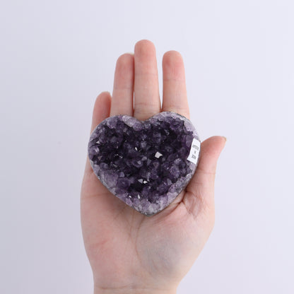 Uruguay Amethyst Hearts Set of 6 - Expert Wholesale and Supplier of Wholesale Crystals & Bulk Gemstones, ["Amethyst","Hearts","Uruguay"]