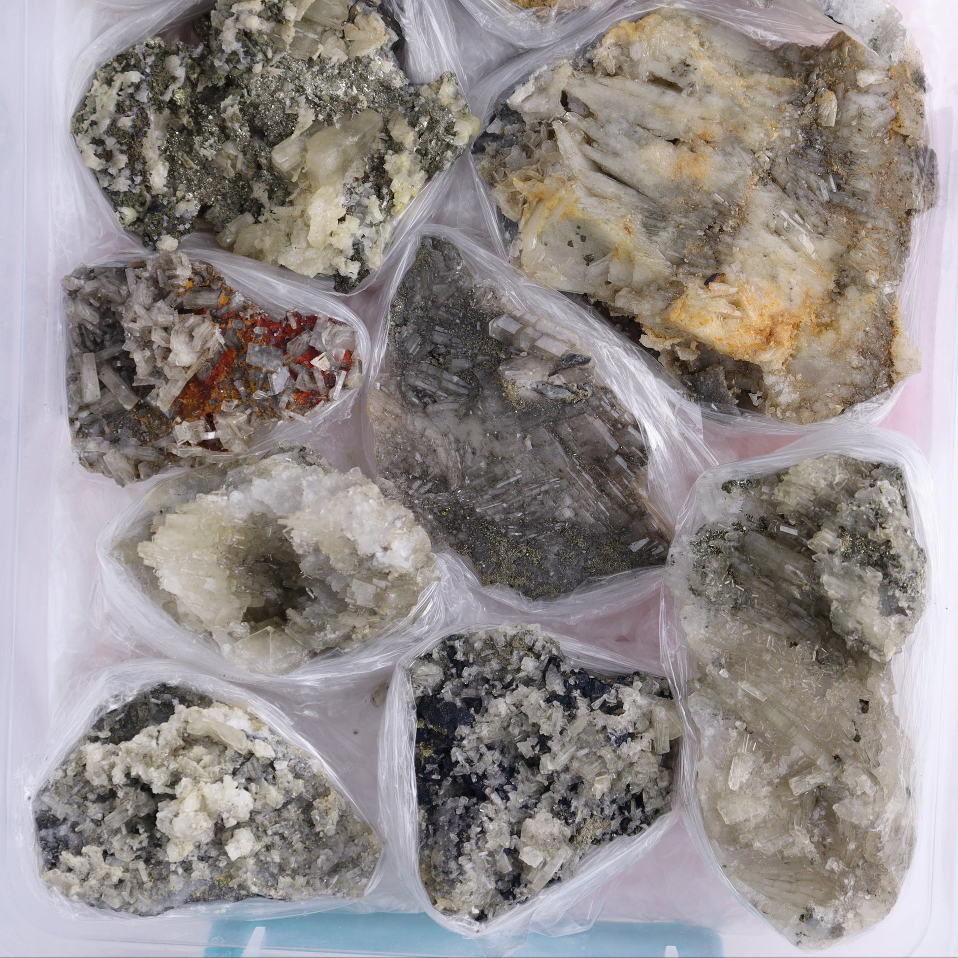 Barite Pyrite from Morocco Flat - Expert Wholesale and Supplier of Wholesale Crystals & Bulk Gemstones, ["Barite","Barite on Pyrite","Clusters","Flats","Morocco","Pyrite"]