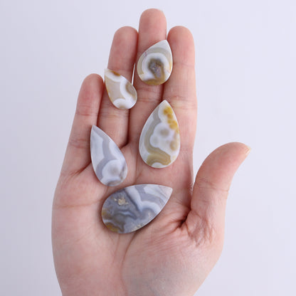 One Agate Teardrop Cab - Expert Wholesale and Supplier of Wholesale Crystals & Bulk Gemstones, ["Agate","Cabs","Teardrop"]