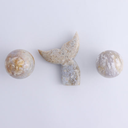 Agate Clouds, Mermaid Tails, and Spheres Set of 12 - Expert Wholesale and Supplier of Wholesale Crystals & Bulk Gemstones, ["Agate","Clouds","Mermaid Tail","Spheres"]