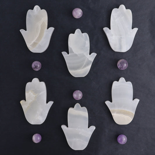 White Onyx Hamsa - Expert Wholesale and Supplier of Wholesale Crystals & Bulk Gemstones, ["Catalog Onyx","Hamsa","Mexico","onyx","White onyx"]