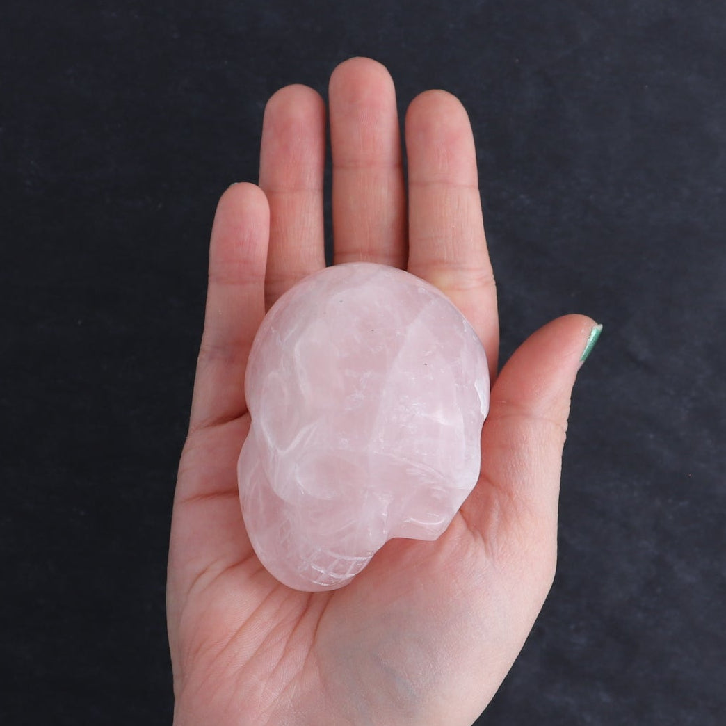 Rose Quartz Skulls Set of 4