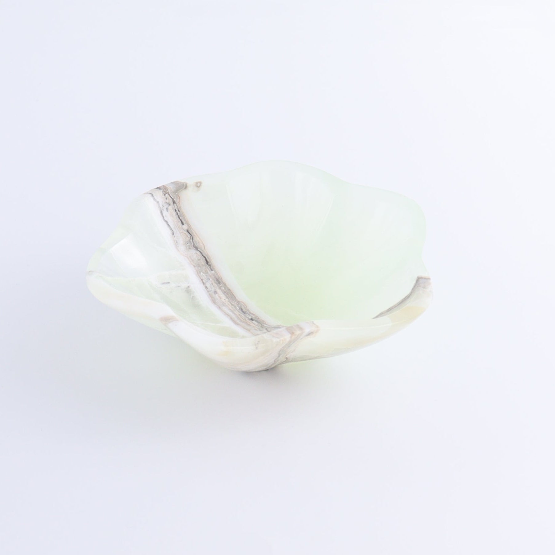 One Mexican Onyx/Calcite Green Irregular Bowl - Expert Wholesale and Supplier of Wholesale Crystals & Bulk Gemstones, ["bowl","Bowls","Calcite","Catalog Onyx","Decorative Dish","Mexico","onyx"]