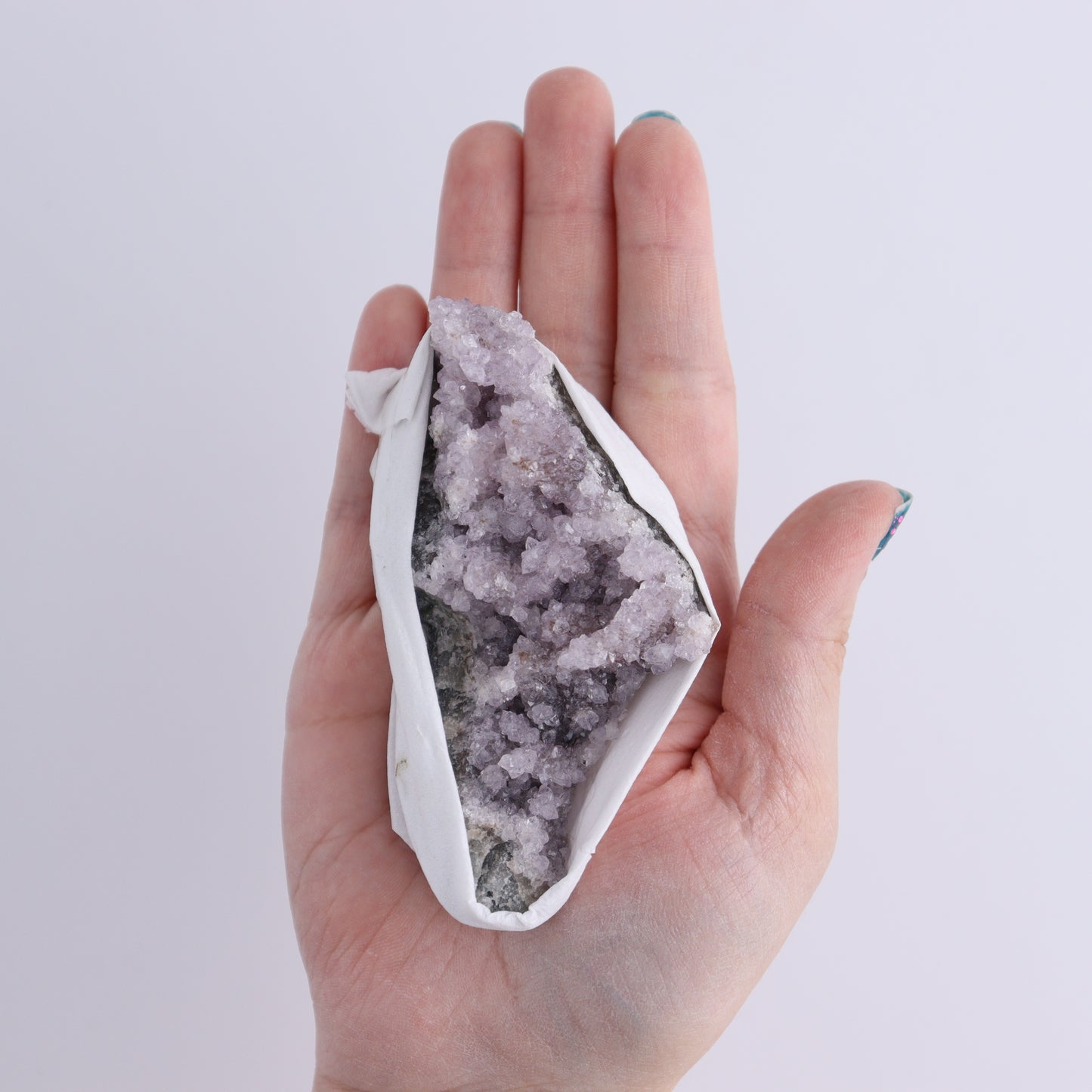 Uruguay Amethyst Clusters with Formations Flat of 13 - Expert Wholesale and Supplier of Wholesale Crystals & Bulk Gemstones, ["Amethyst","Calcite","Clusters","Formations","Uruguay"]