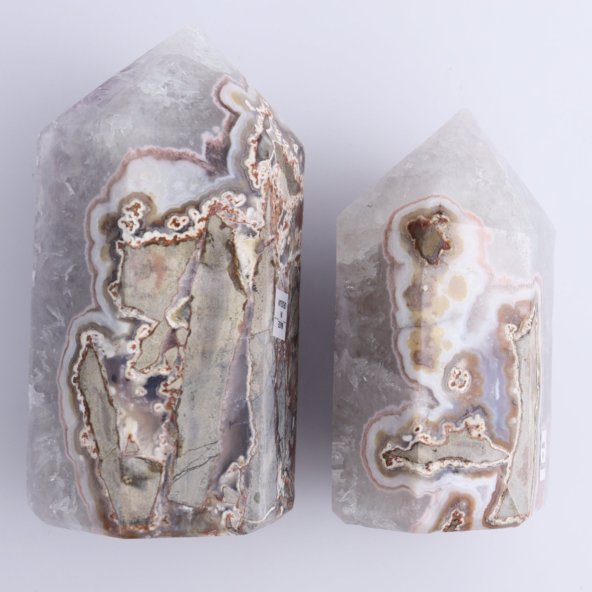 Uruguay Amethyst Towers Set of 2 - Expert Wholesale and Supplier of Wholesale Crystals & Bulk Gemstones, ["Amethyst","Towers","Uruguay"]