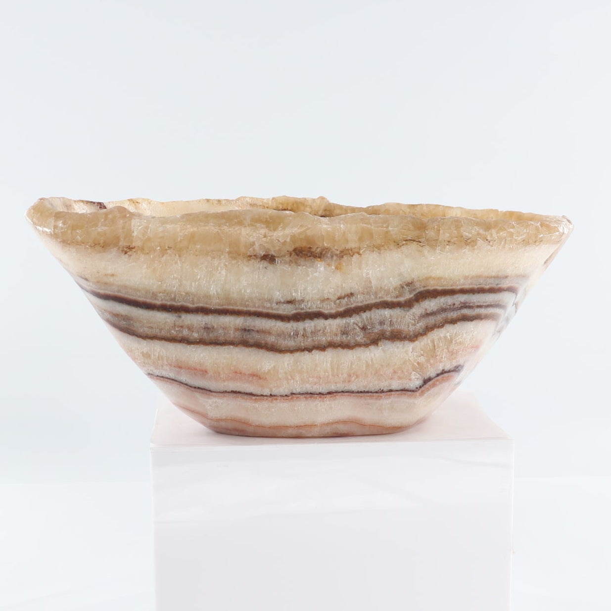 Mexican Onyx/Calcite Bowl 15"