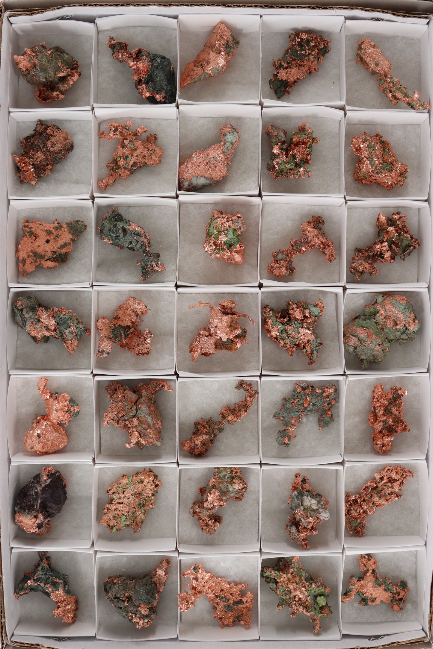 Native Copper 35pc Flat from Michigan - Expert Supplier of Wholesale Crystals & Bulk Gemstones