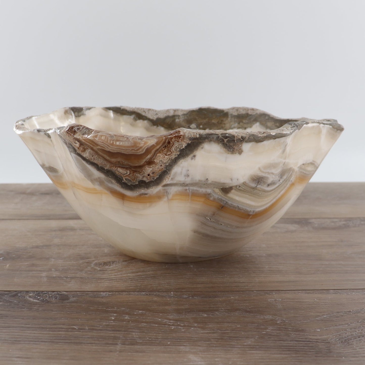 Mexican Onyx/Calcite Bowl 12"