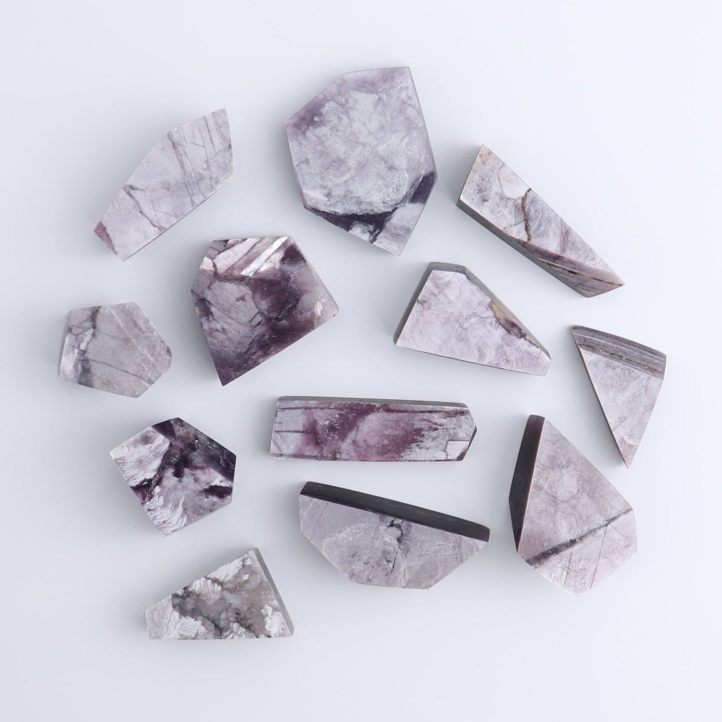Lepidolite Freeforms Set of 12