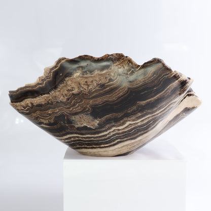 Mexican Onyx/Calcite Bowl 12"