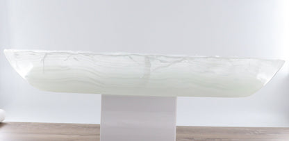 Mexican Onyx/Calcite Canoe Bowl - Expert Wholesale and Supplier of Wholesale Crystals & Bulk Gemstones, ["Bowls","Calcite","canoe","Mexico","onyx"]