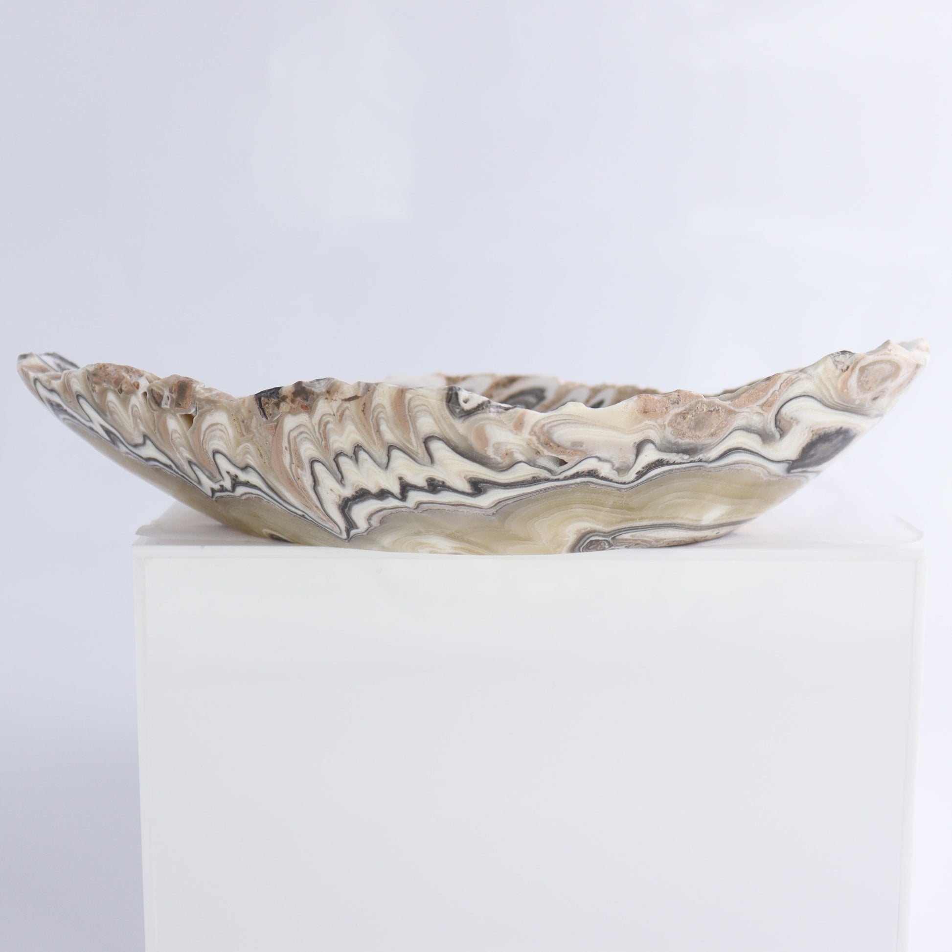 Zebra Onyx Bowl Set of 3 - Expert Wholesale and Supplier of Wholesale Crystals & Bulk Gemstones, ["Bowls","Mexico","onyx"]