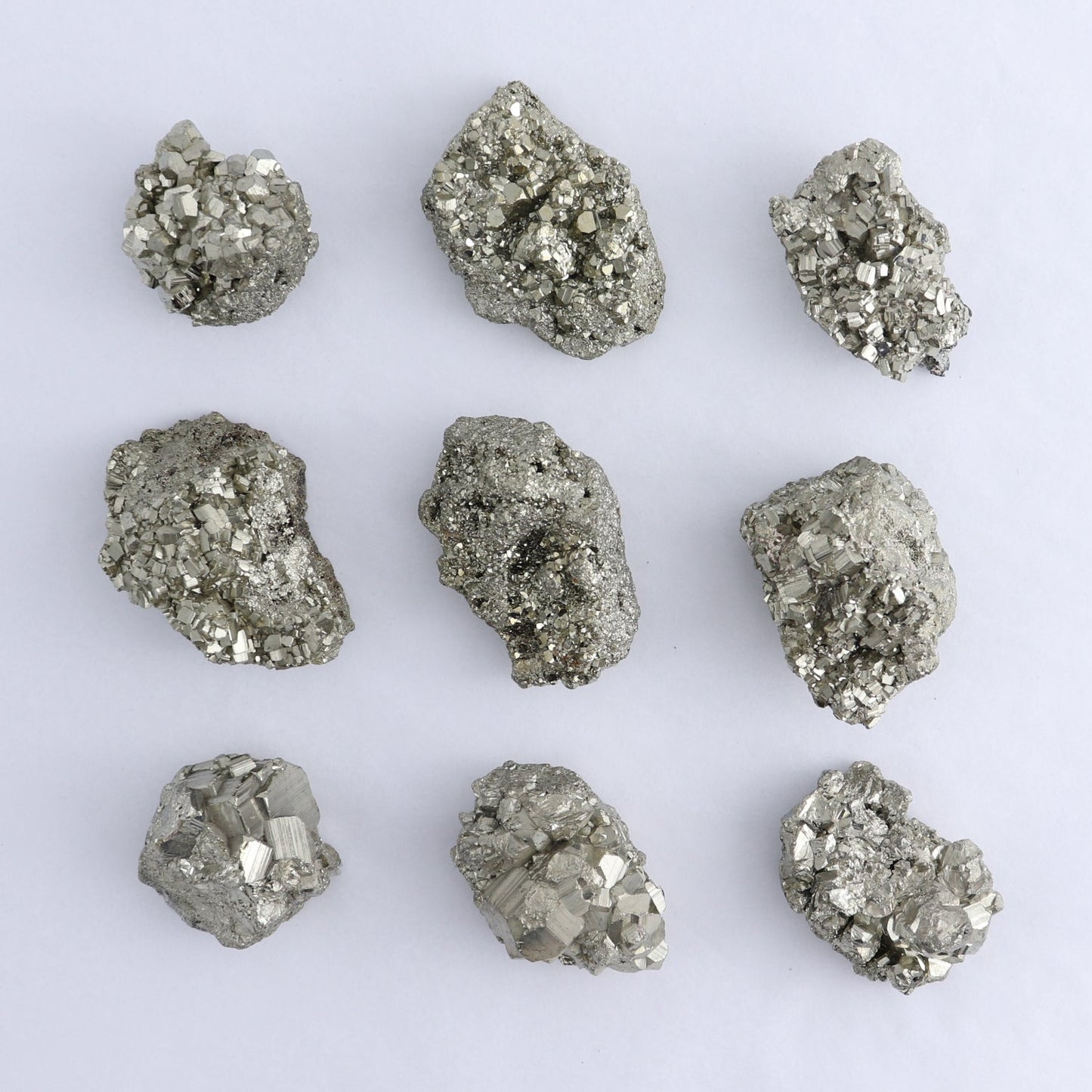 Pyrite Clusters Set of 20
