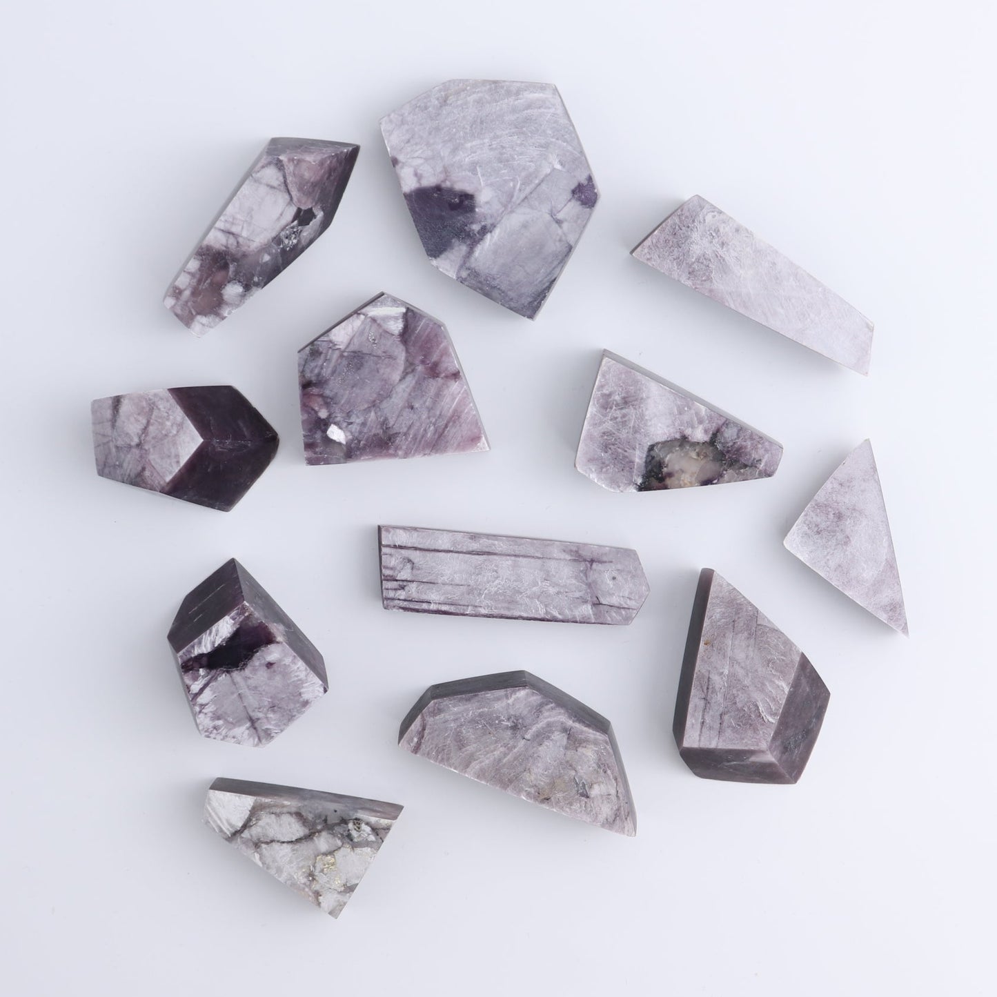Lepidolite Freeforms Set of 12
