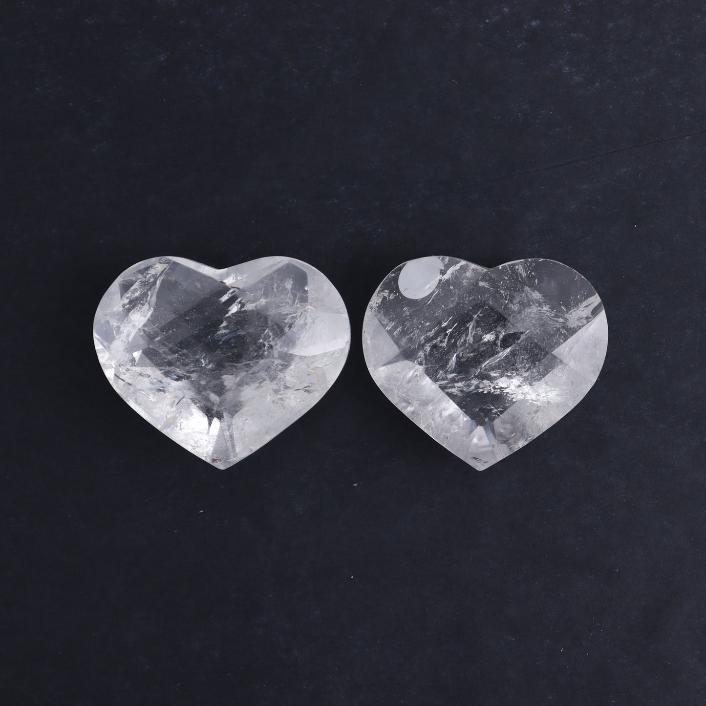 Clear Quartz Mixed Hearts & Hexagon Set of 4 - Expert Wholesale and Supplier of Wholesale Crystals & Bulk Gemstones, ["Brazil","Clear Quartz","Hearts","Hexagon","Quartz"]