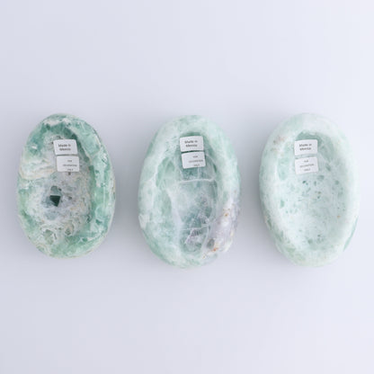 One Imperfect Fluorite Oval Bowl - Expert Wholesale and Supplier of Wholesale Crystals & Bulk Gemstones, ["Bowls","close_50","Fluorite","Mexico","Oval","Oval Dish"]