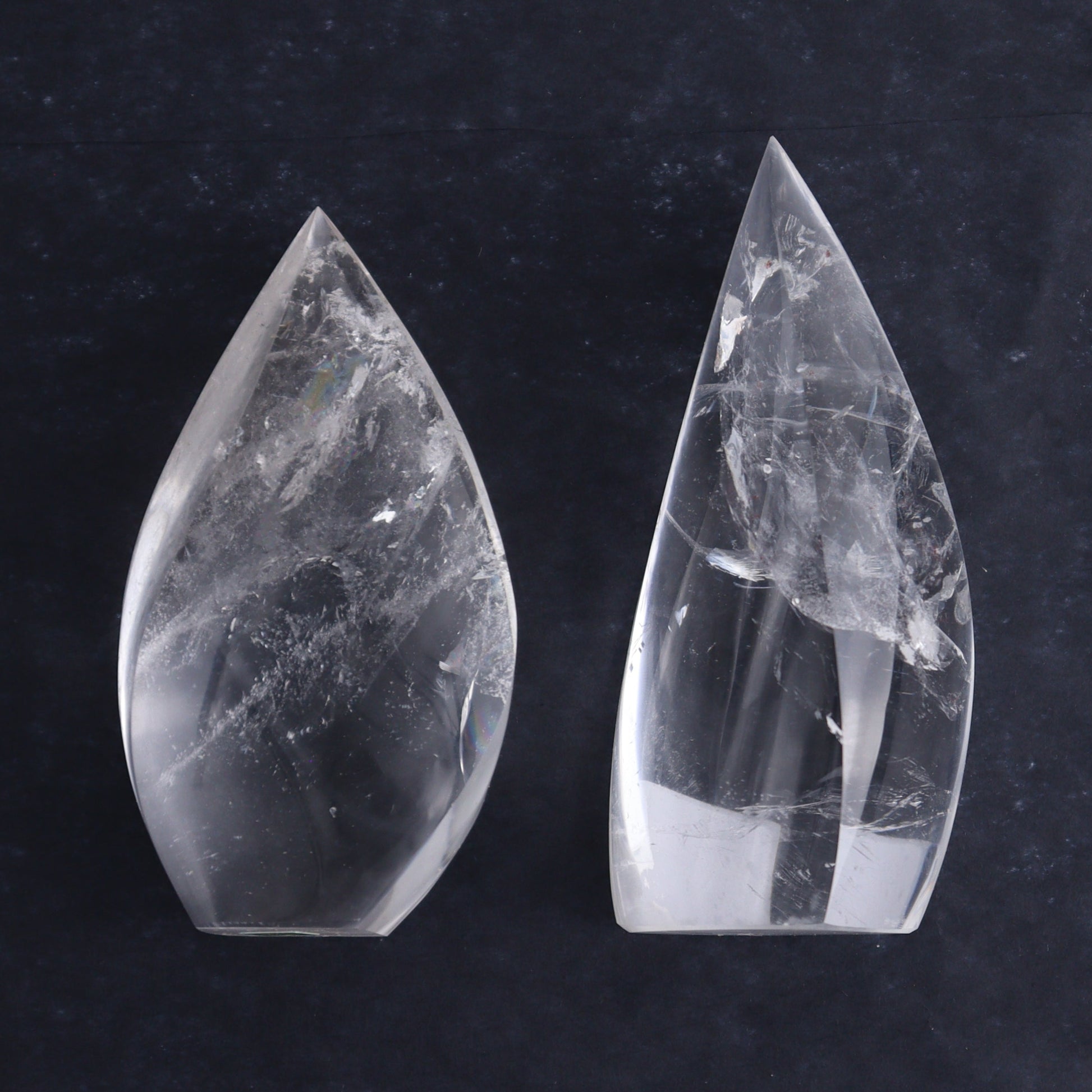Imperfect Clear Quartz Flames Set of 6 - Expert Wholesale and Supplier of Wholesale Crystals & Bulk Gemstones, ["Brazil","Clear Quartz","flames","Quartz"]