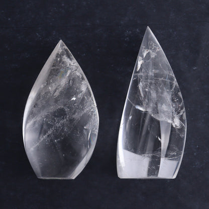 Imperfect Clear Quartz Flames Set of 6 - Expert Wholesale and Supplier of Wholesale Crystals & Bulk Gemstones, ["Brazil","Clear Quartz","flames","Quartz"]