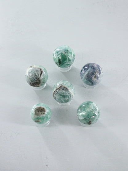 Fluorite Spheres Set of 6 - Expert Vendor of Wholesale Crystals