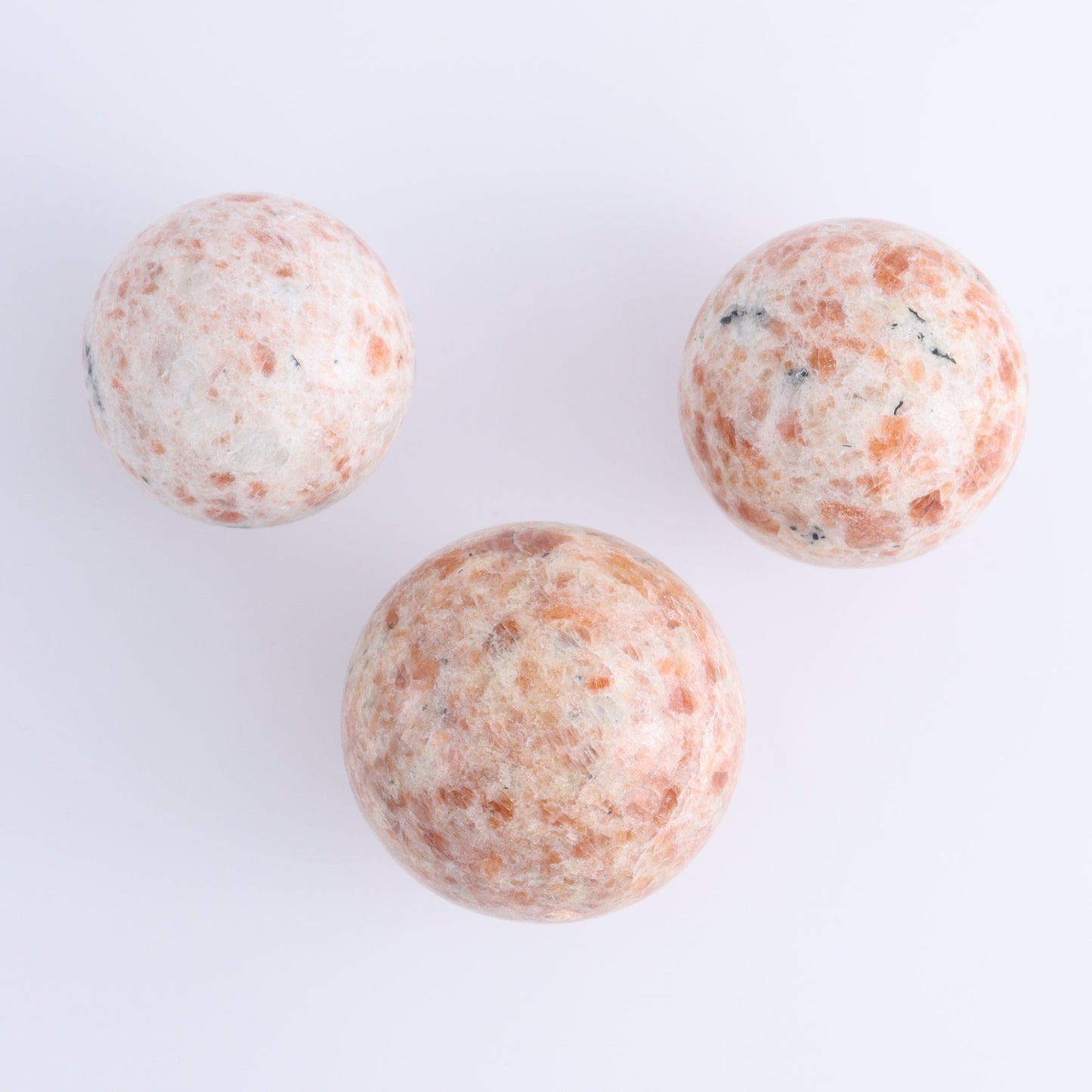 Sunstone Spheres Set of 5 - Expert Wholesale and Supplier of Wholesale Crystals & Bulk Gemstones, ["Spheres","Sunstone"]