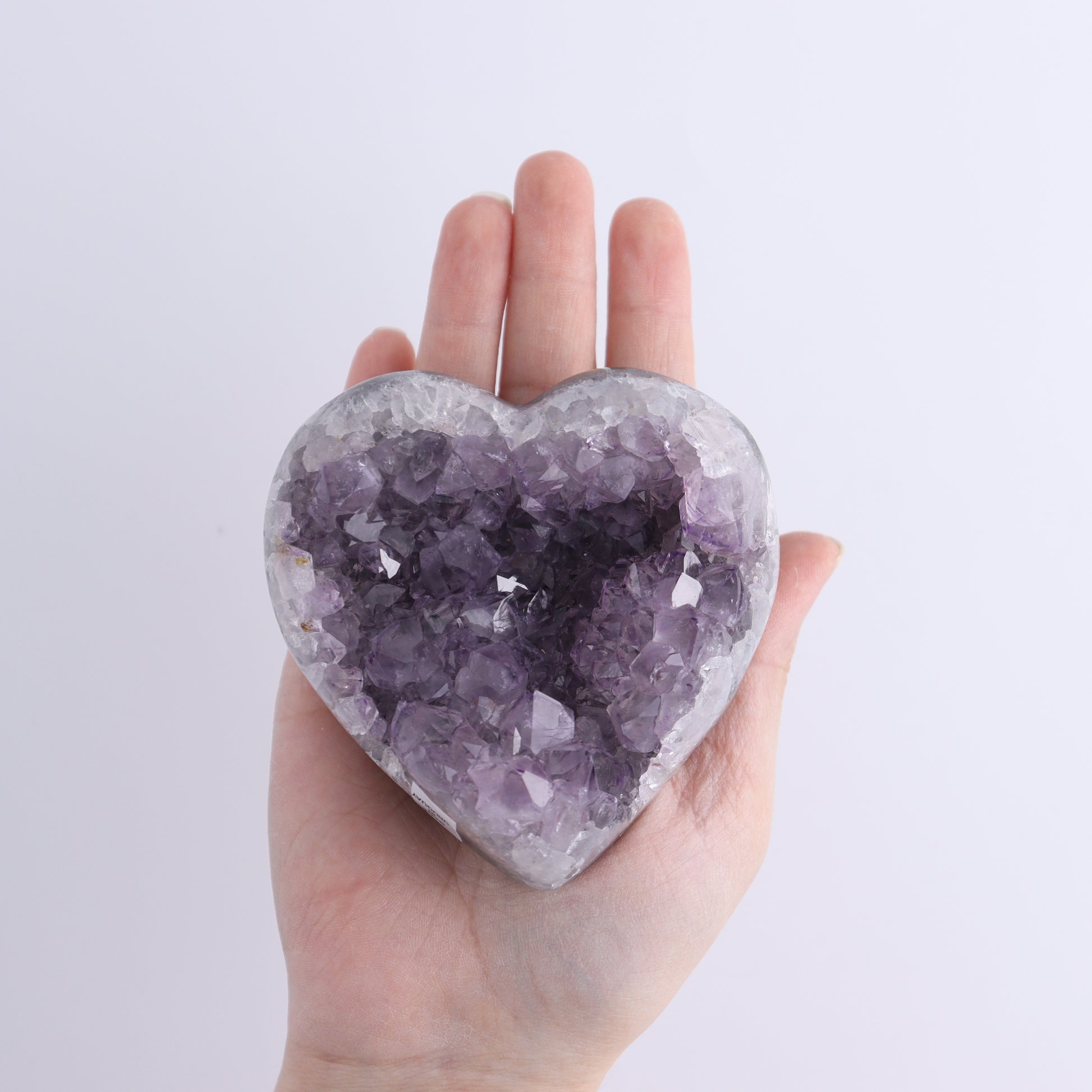 Uruguay Amethyst Hearts Set of 6 - Expert Wholesale and Supplier of Wholesale Crystals & Bulk Gemstones, ["Amethyst","Hearts","Uruguay"]