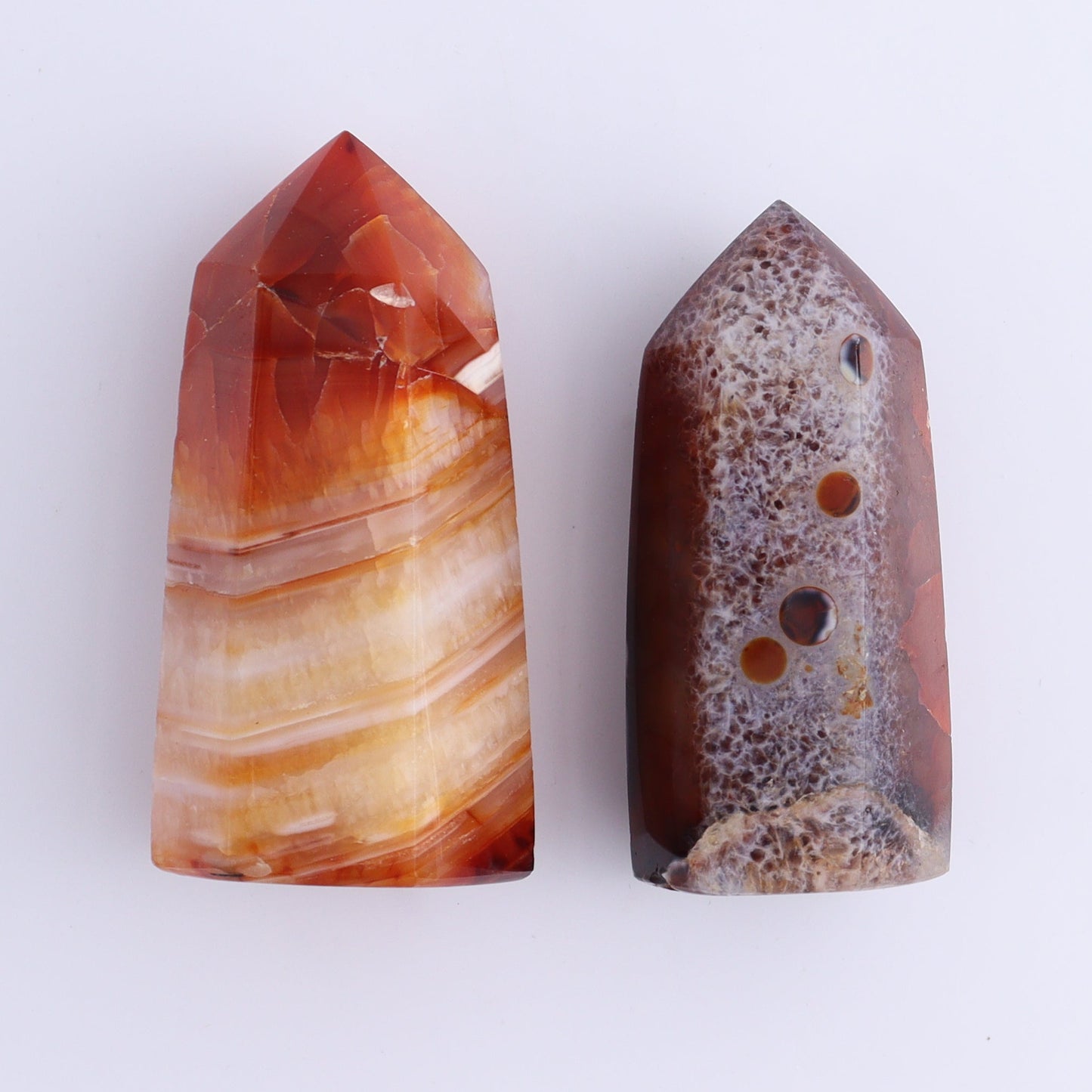 Carnelian Towers Set of 12 - Expert Wholesale and Supplier of Wholesale Crystals & Bulk Gemstones, ["carnelian","Madagascar","Towers"]