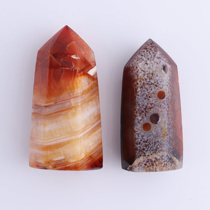 Carnelian Towers Set of 12 - Expert Wholesale and Supplier of Wholesale Crystals & Bulk Gemstones, ["carnelian","Madagascar","Towers"]