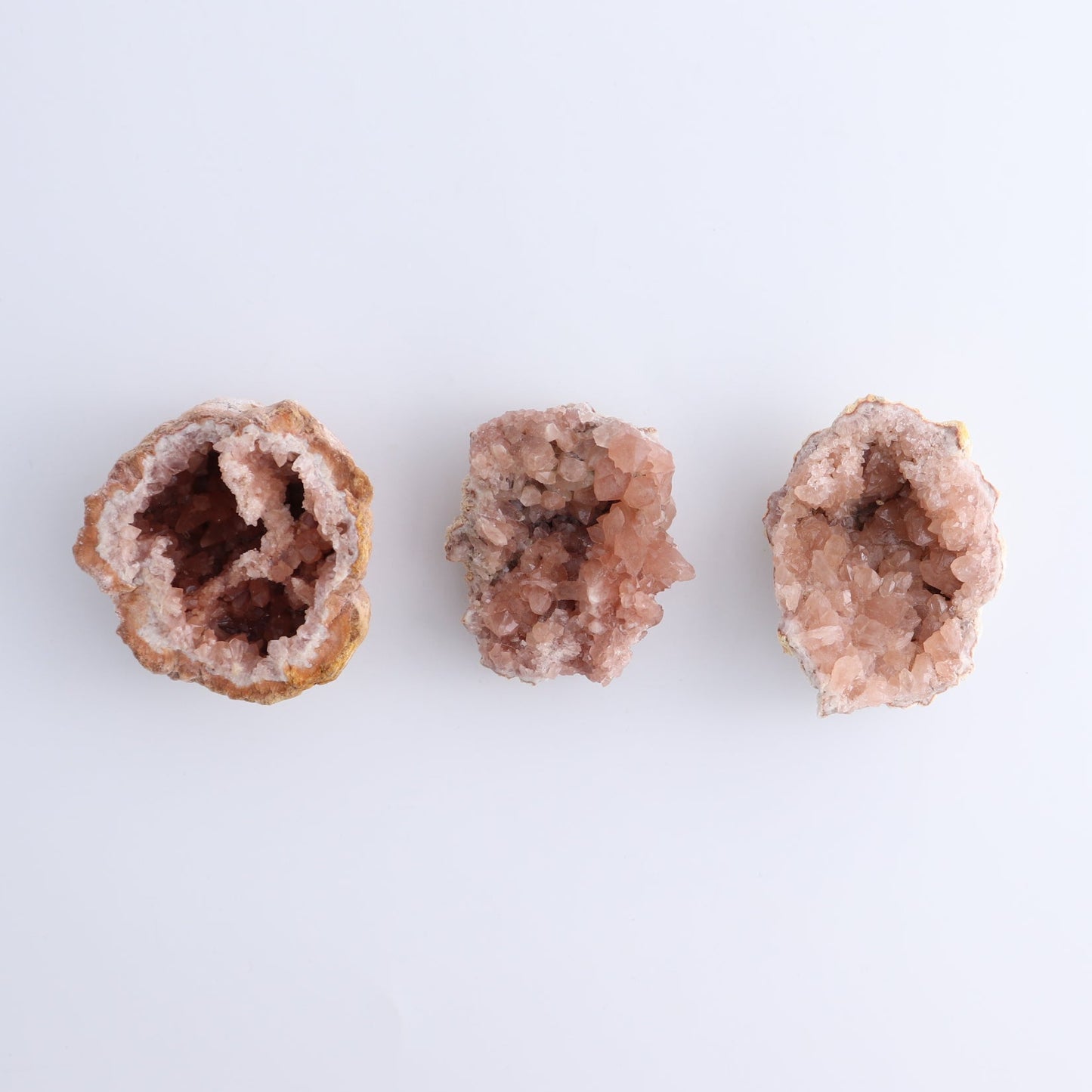 Pink Amethyst Clusters Set of 12