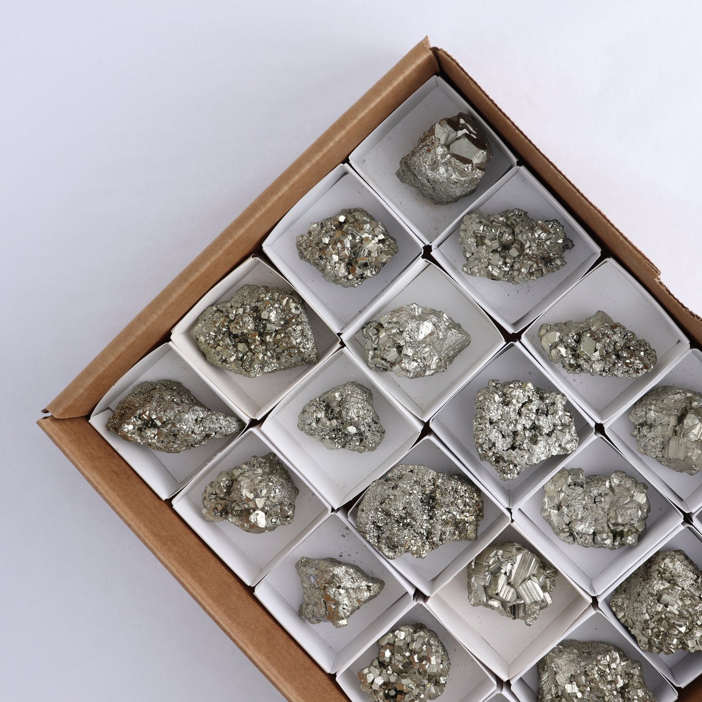 Pyrite Clusters Set of 20