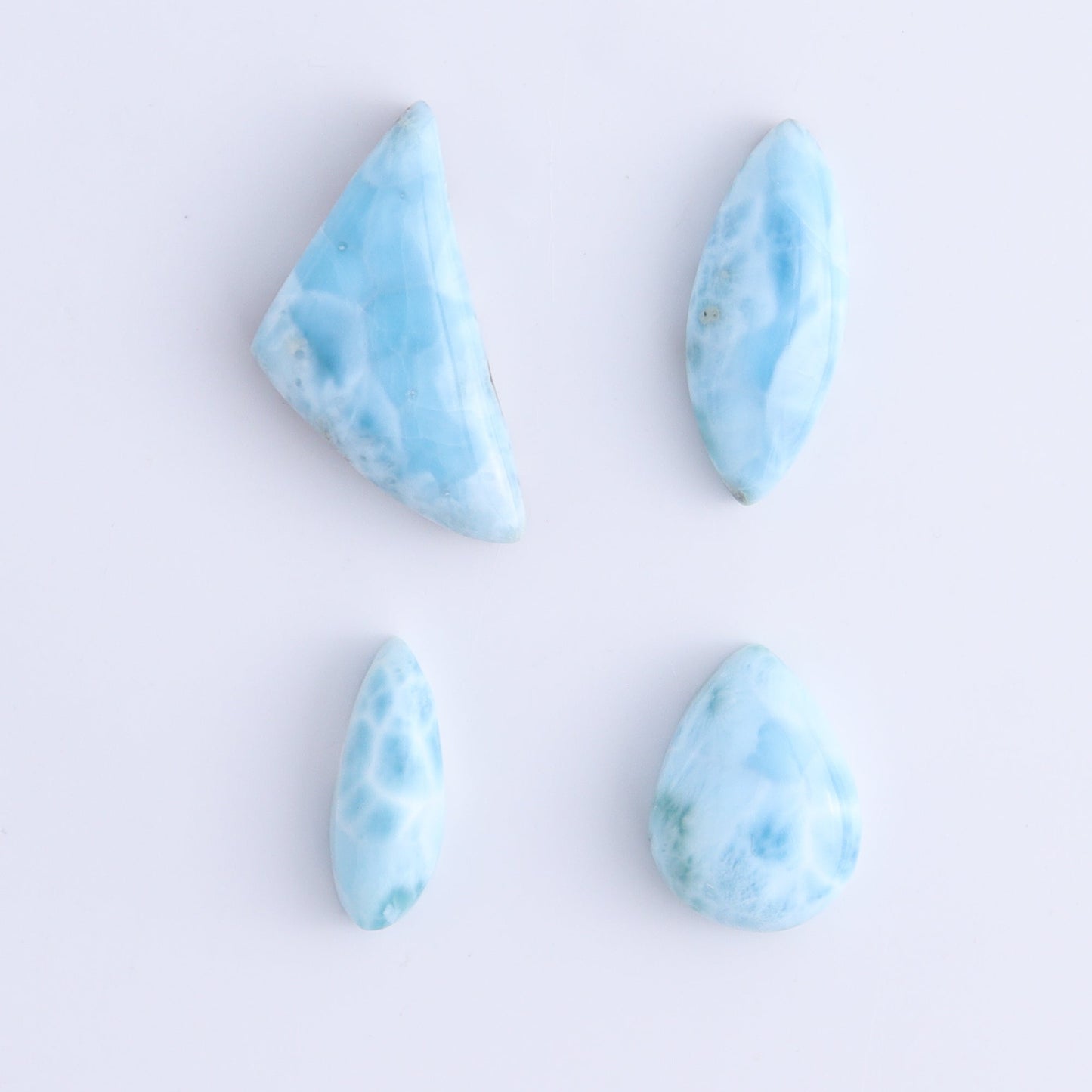 Larmiar Cabs Set of 8 - Expert Wholesale and Supplier of Wholesale Crystals & Bulk Gemstones, ["Cabs","Freeform","Freeforms","Larimar"]