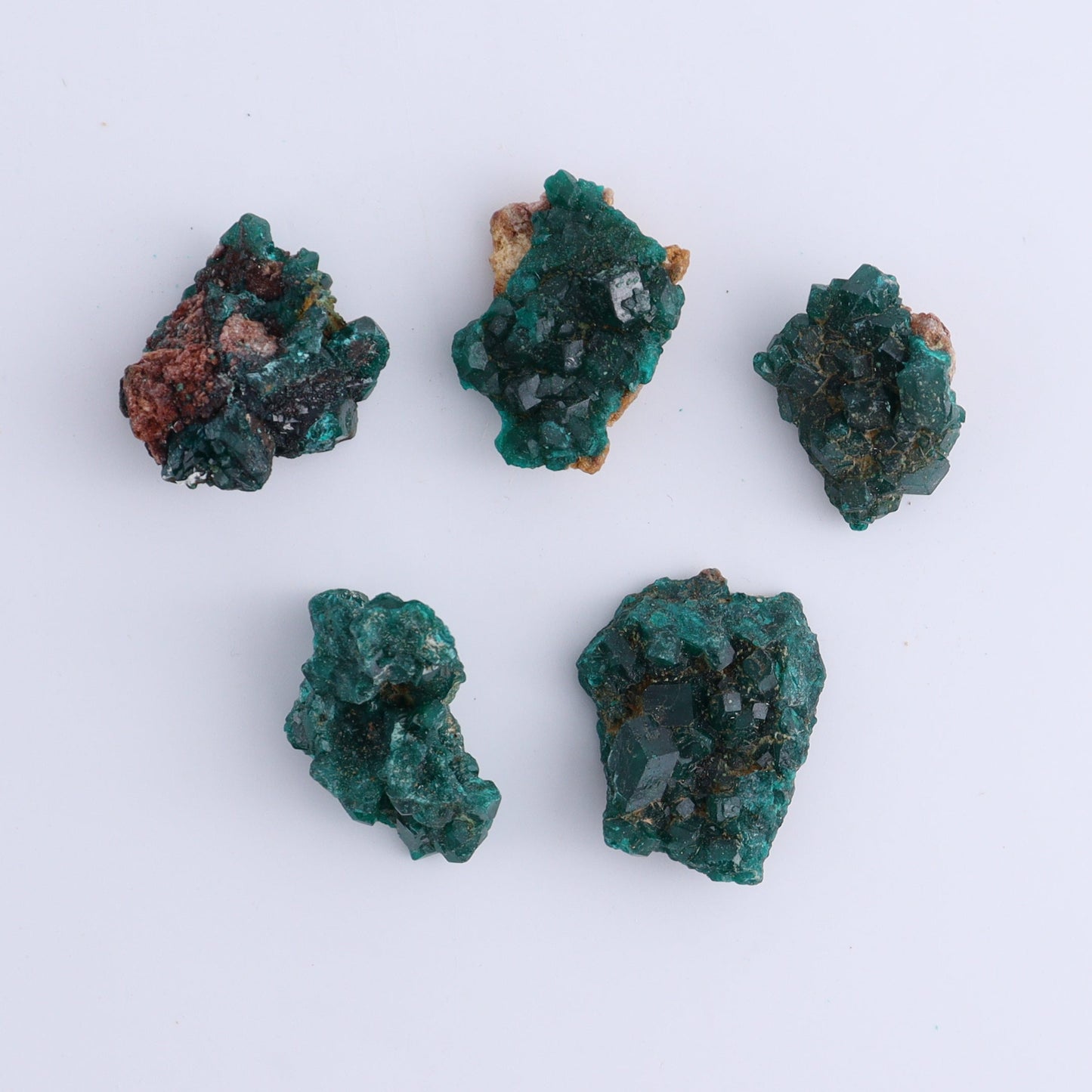Dioptase Set of 15 - Expert Wholesale and Supplier of Wholesale Crystals & Bulk Gemstones, ["dioptase","Freeform","Freeforms"]