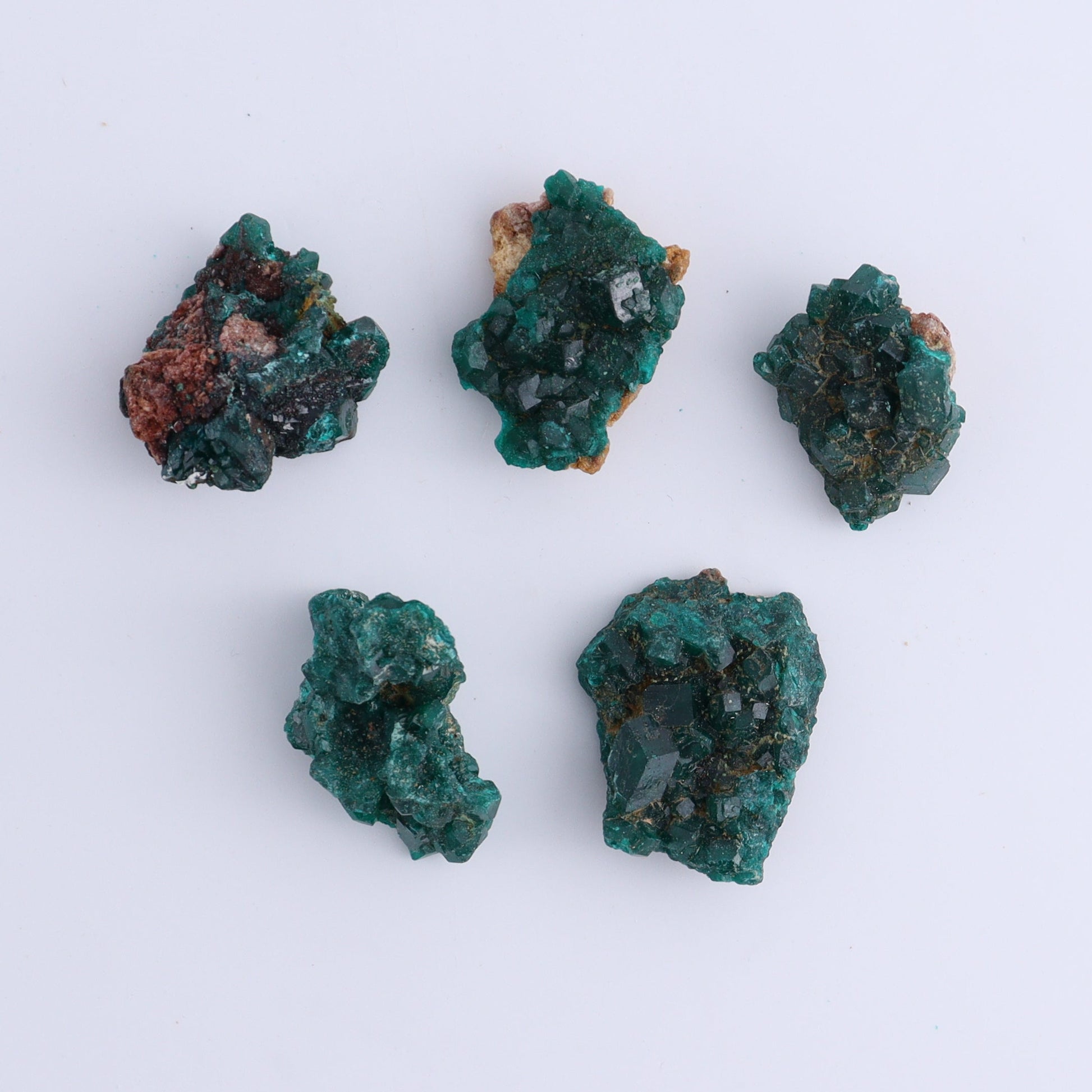 Dioptase Set of 15 - Expert Wholesale and Supplier of Wholesale Crystals & Bulk Gemstones, ["dioptase","Freeform","Freeforms"]