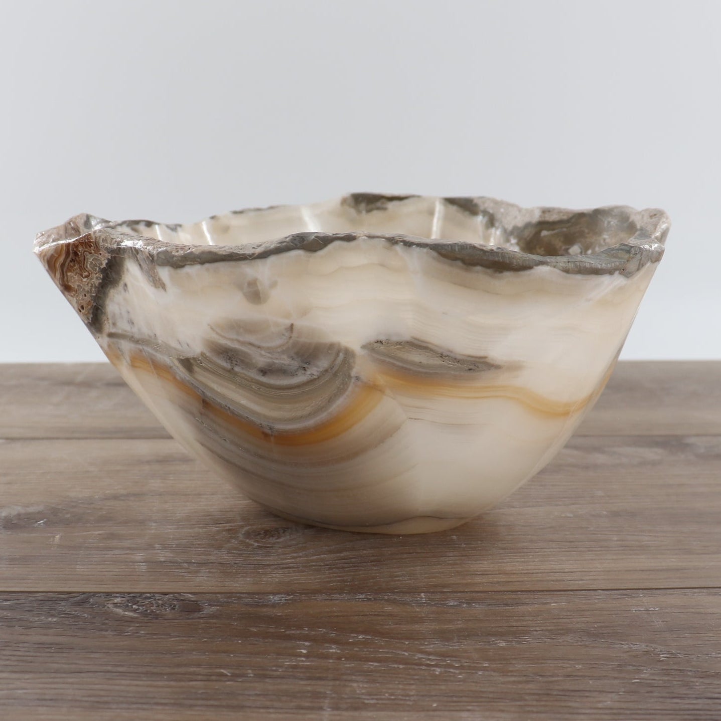 Mexican Onyx/Calcite Bowl 12"